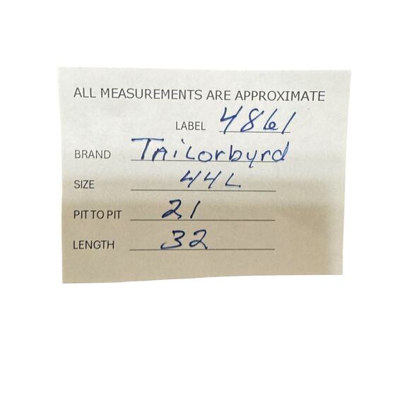 Tailorbyrd Blazer Mens Size 44L Blue Plaid Windowpane Linen & Cotton Preppy - Picture 8 of 8